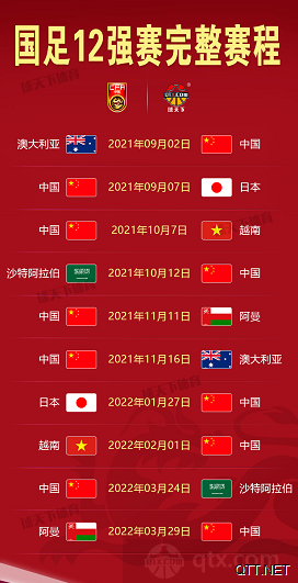 中国队12强赛程时间 中国队12强赛程时间转播